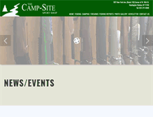 Tablet Screenshot of campsitesportshop.com